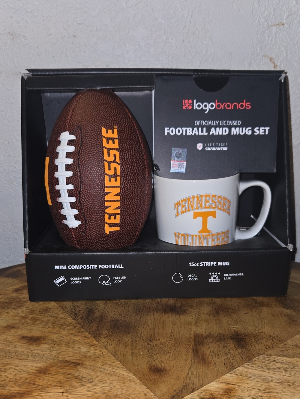 University Of Tennessee Mini Football And Porcelain Mug
